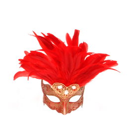 Farfallina Piume Metallo Red/Gold
